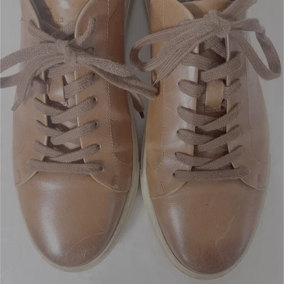 Allen Edmonds CourtsideMens 11 D Brown Leather Lace Up Sneakers